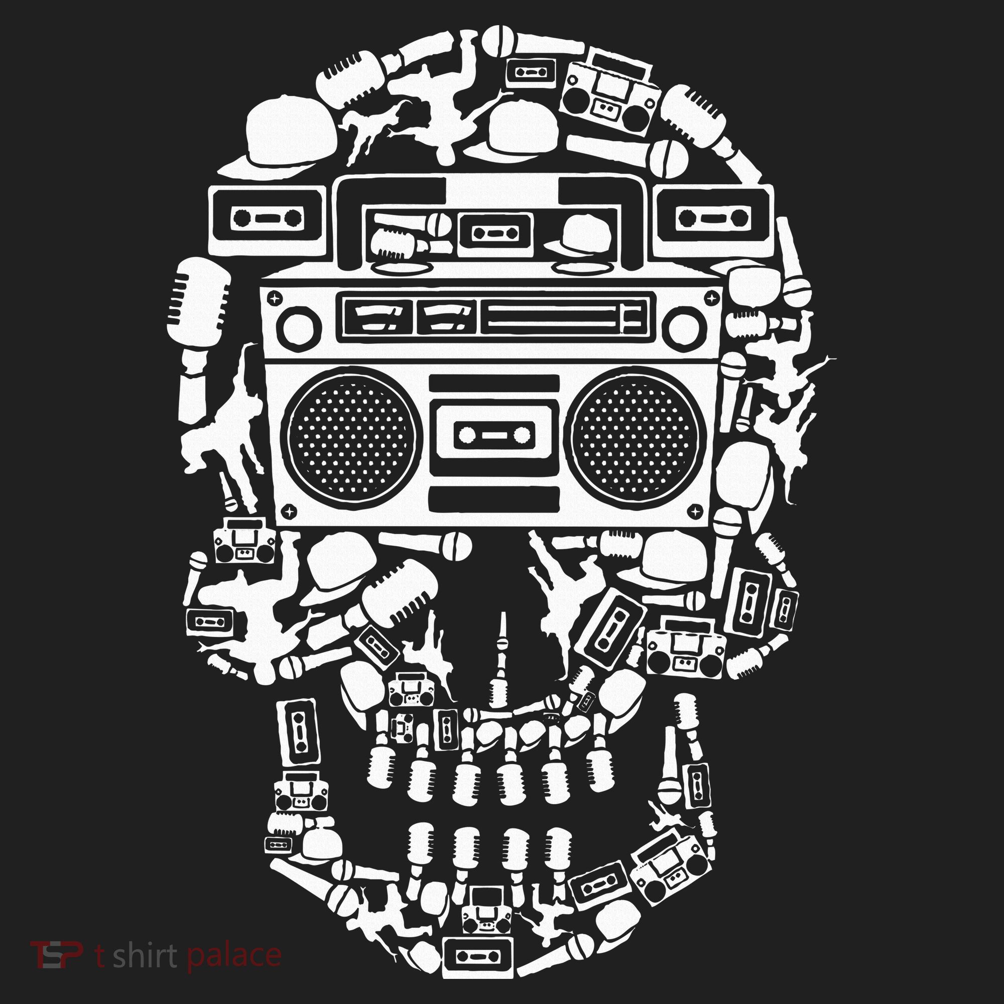 Hip Hop Boombox Hiphop Boombox Skull Beanie