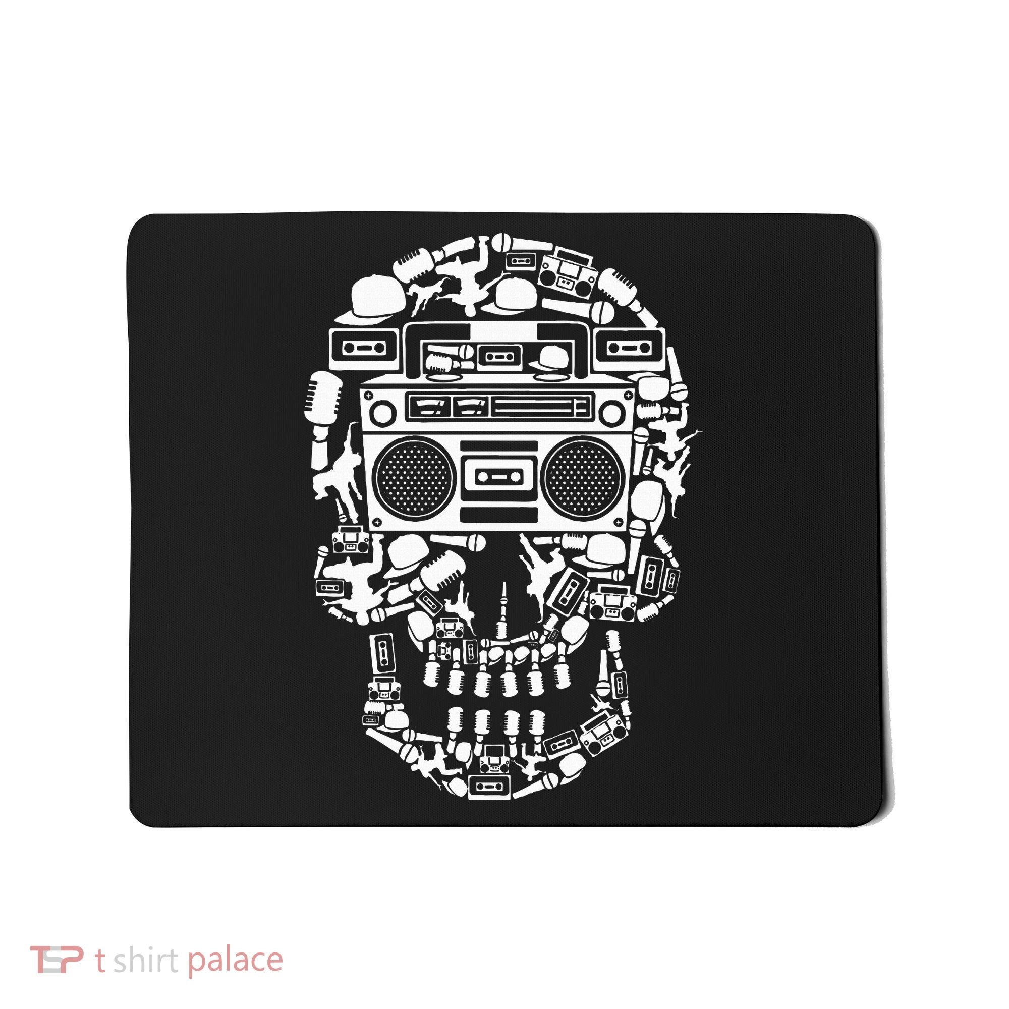 Hip Hop Boombox Hiphop Boombox Skull Mousepad