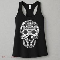 Hip Hop Boombox Hiphop Boombox Skull Women's Tank Top thumb 3