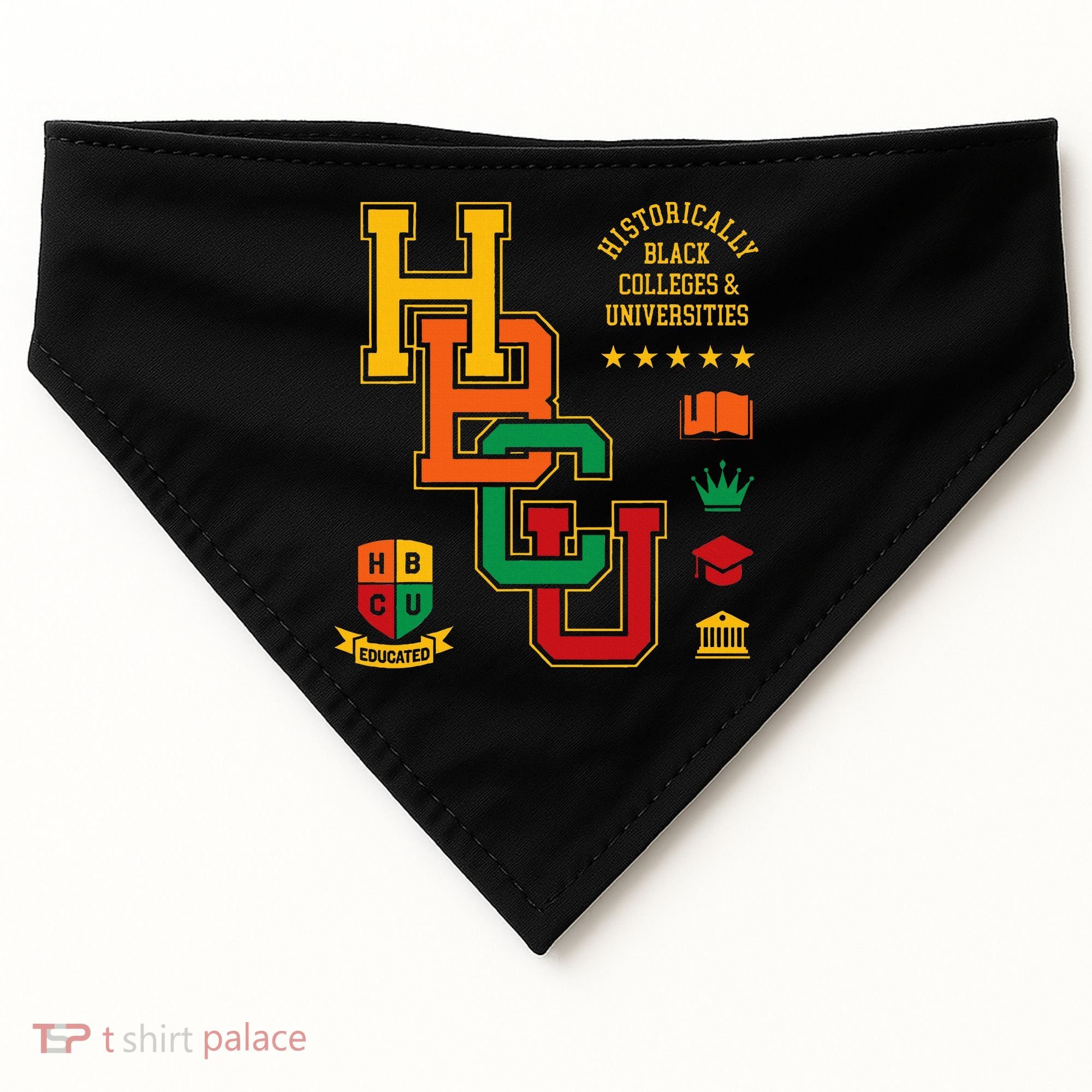 HBCU Historically Black Colleges Universities Grad Alumni USA-Made Doggie Bandana