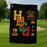 HBCU Historically Black Colleges Universities Grad Alumni Golf Towel thumb 1