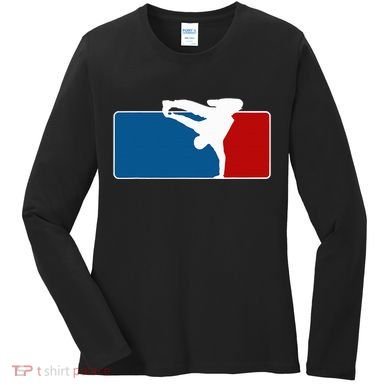 Hip Hop Bboy Breakdance Pose Street Dance Popping Women's Long Sleeve Shirt