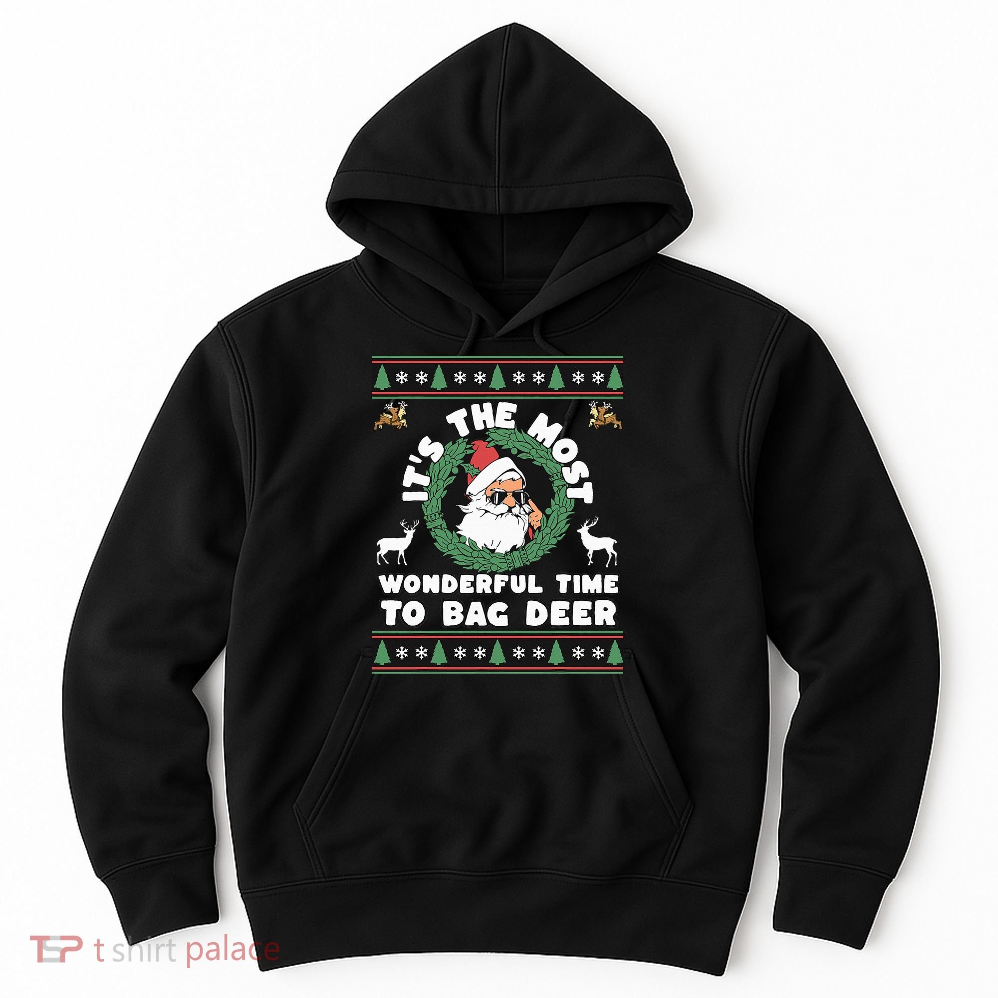 Holiday Hunting Bag with Festive Deer Hoodie