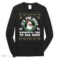 Holiday Hunting Bag with Festive Deer Long Sleeve Shirt thumb 0