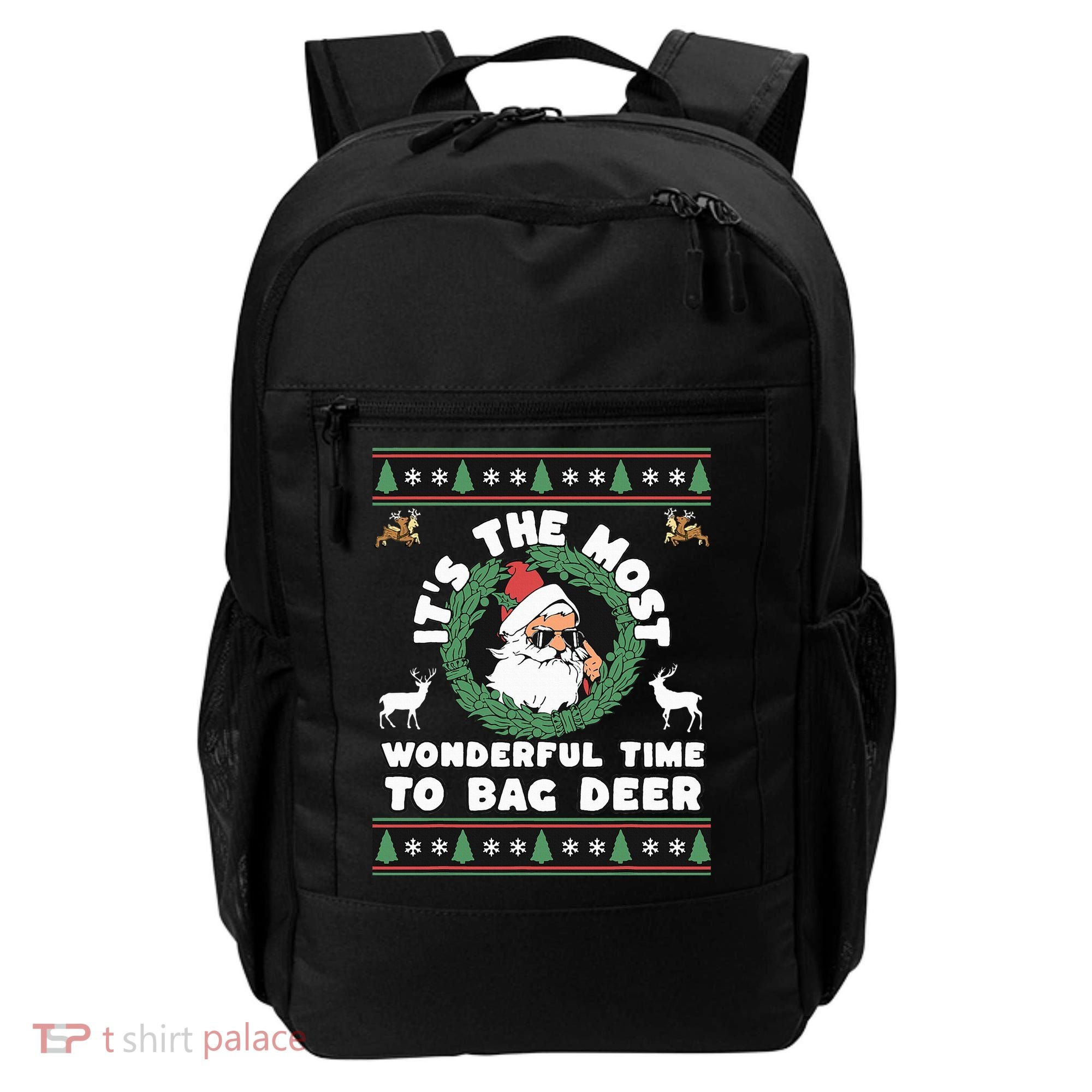 Holiday Hunting Bag with Festive Deer Backpack