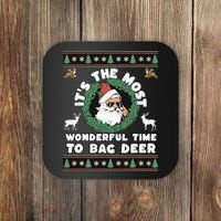 Holiday Hunting Bag with Festive Deer Coaster thumb 0