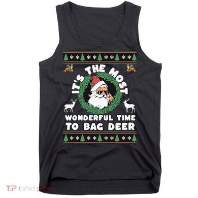 Holiday Hunting Bag with Festive Deer Tank Top