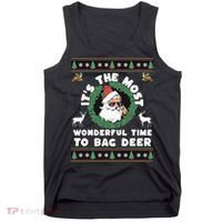 Holiday Hunting Bag with Festive Deer Tank Top thumb 0
