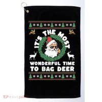 Holiday Hunting Bag with Festive Deer Golf Towel thumb 0