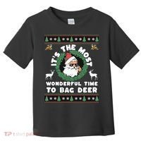 Holiday Hunting Bag with Festive Deer Toddler T-Shirt thumb 0