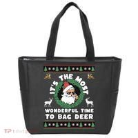 Holiday Hunting Bag with Festive Deer Tote Bag thumb 0