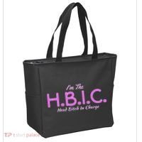 Hbic Head Bitch In Charge Women Funny Bitches Grown Sexy Tote Bag thumb 2