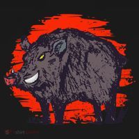 Hog Hunting Boar Wild Hog Button thumb 1