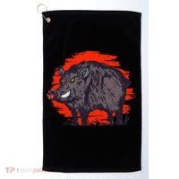 Hog Hunting Boar Wild Hog Golf Towel thumb 0