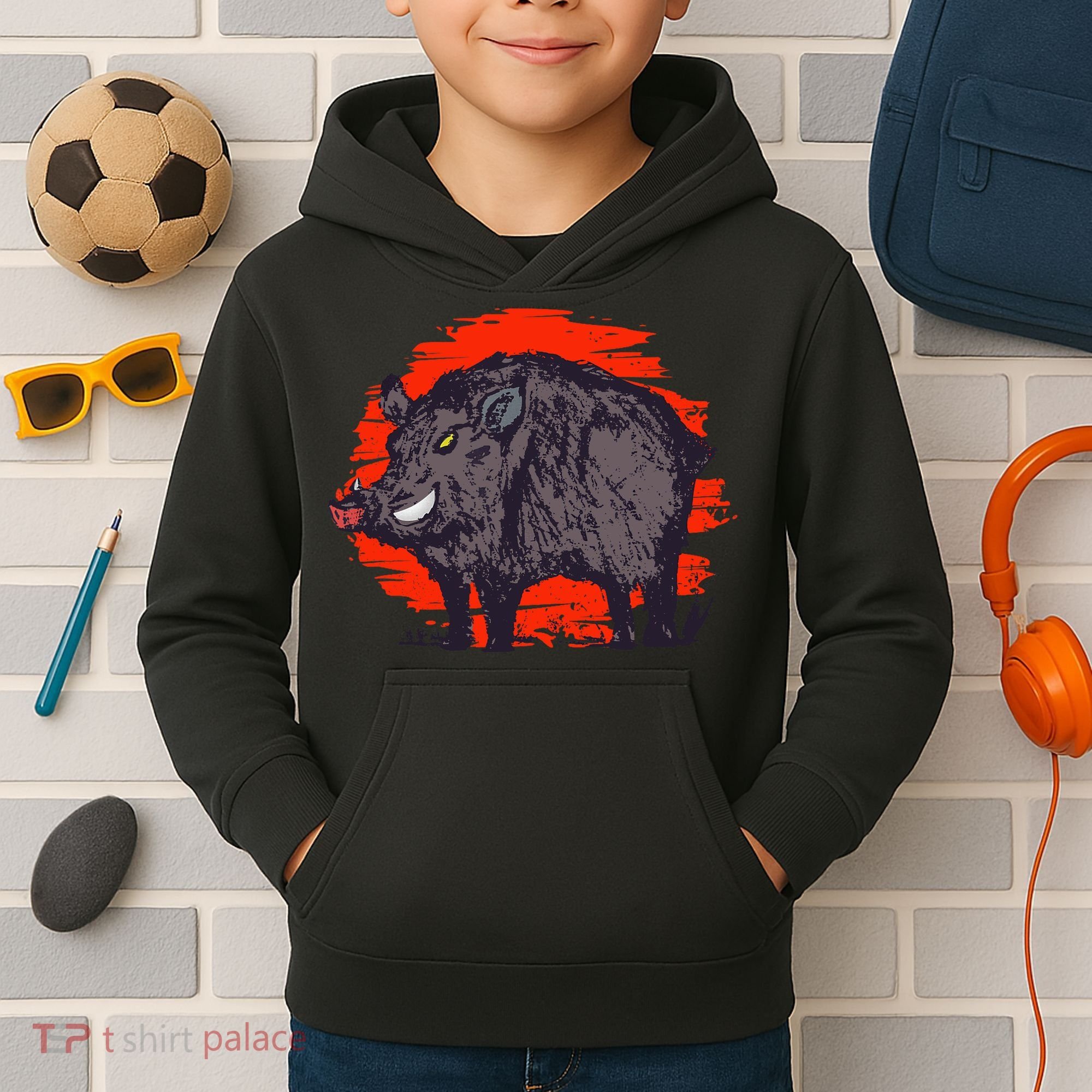 Hog Hunting Boar Wild Hog Kids Hoodie