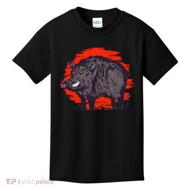 Hog Hunting Boar Wild Hog Kids T-Shirt
