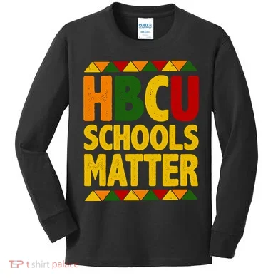 HBCU Humbled Blessed Creative Unique Kids Long Sleeve Shirt