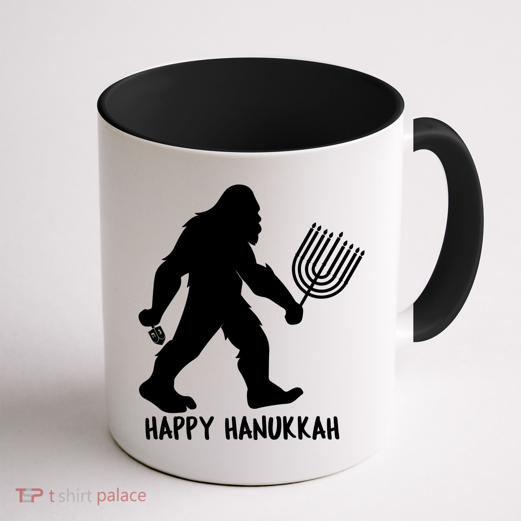 Happy Hanukkah Bigfoot Funny Gift Coffee Mug