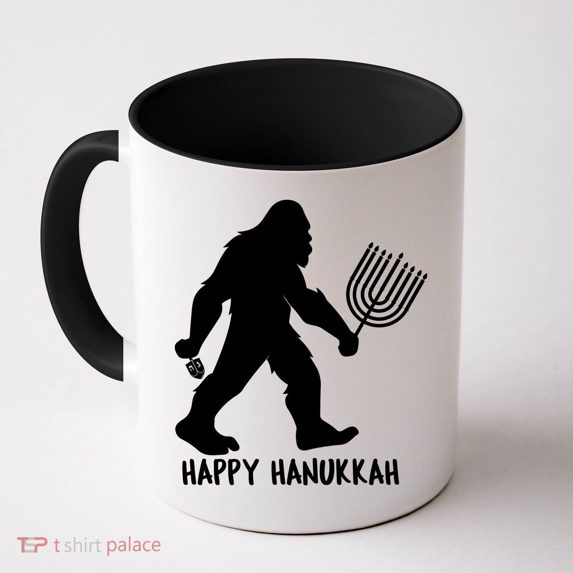 Happy Hanukkah Bigfoot Funny Gift Coffee Mug