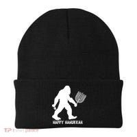 Happy Hanukkah Bigfoot Funny Gift Beanie thumb 0