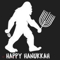 Happy Hanukkah Bigfoot Funny Gift Beanie thumb 2