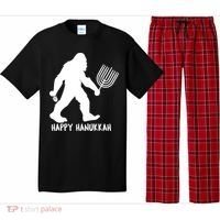 Happy Hanukkah Bigfoot Funny Gift Pajama Set thumb 0