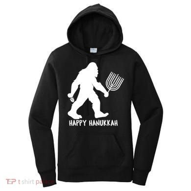 Happy Hanukkah Bigfoot Funny Gift Women's Hoodie