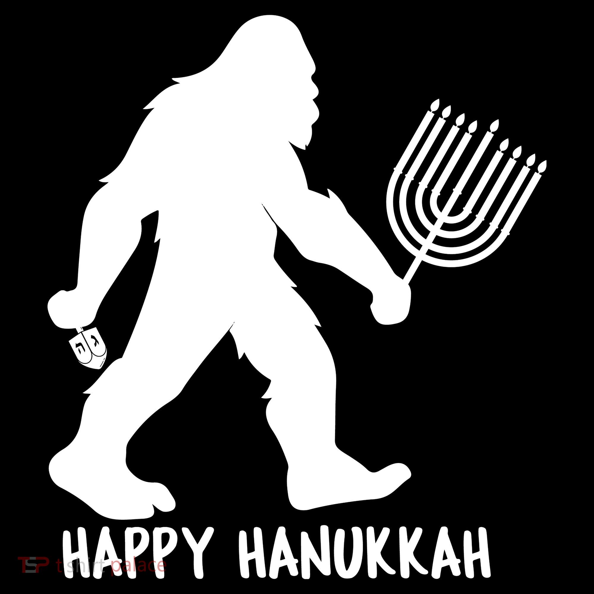 Happy Hanukkah Bigfoot Funny Gift Women's Hoodie
