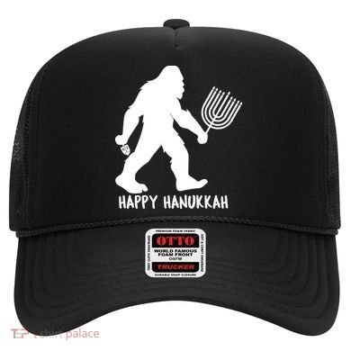 Happy Hanukkah Bigfoot Funny Gift Hat