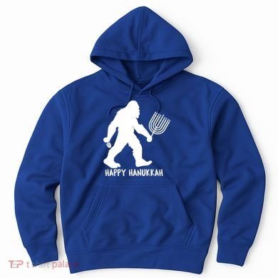 Happy Hanukkah Bigfoot Funny Gift Hoodie