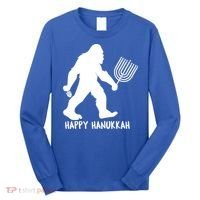 Happy Hanukkah Bigfoot Funny Gift Long Sleeve Shirt thumb 0