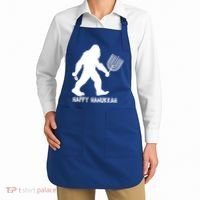 Happy Hanukkah Bigfoot Funny Gift Apron thumb 2