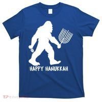 Happy Hanukkah Bigfoot Funny Gift T-Shirt thumb 0
