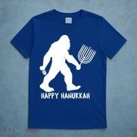 Happy Hanukkah Bigfoot Funny Gift T-Shirt thumb 5