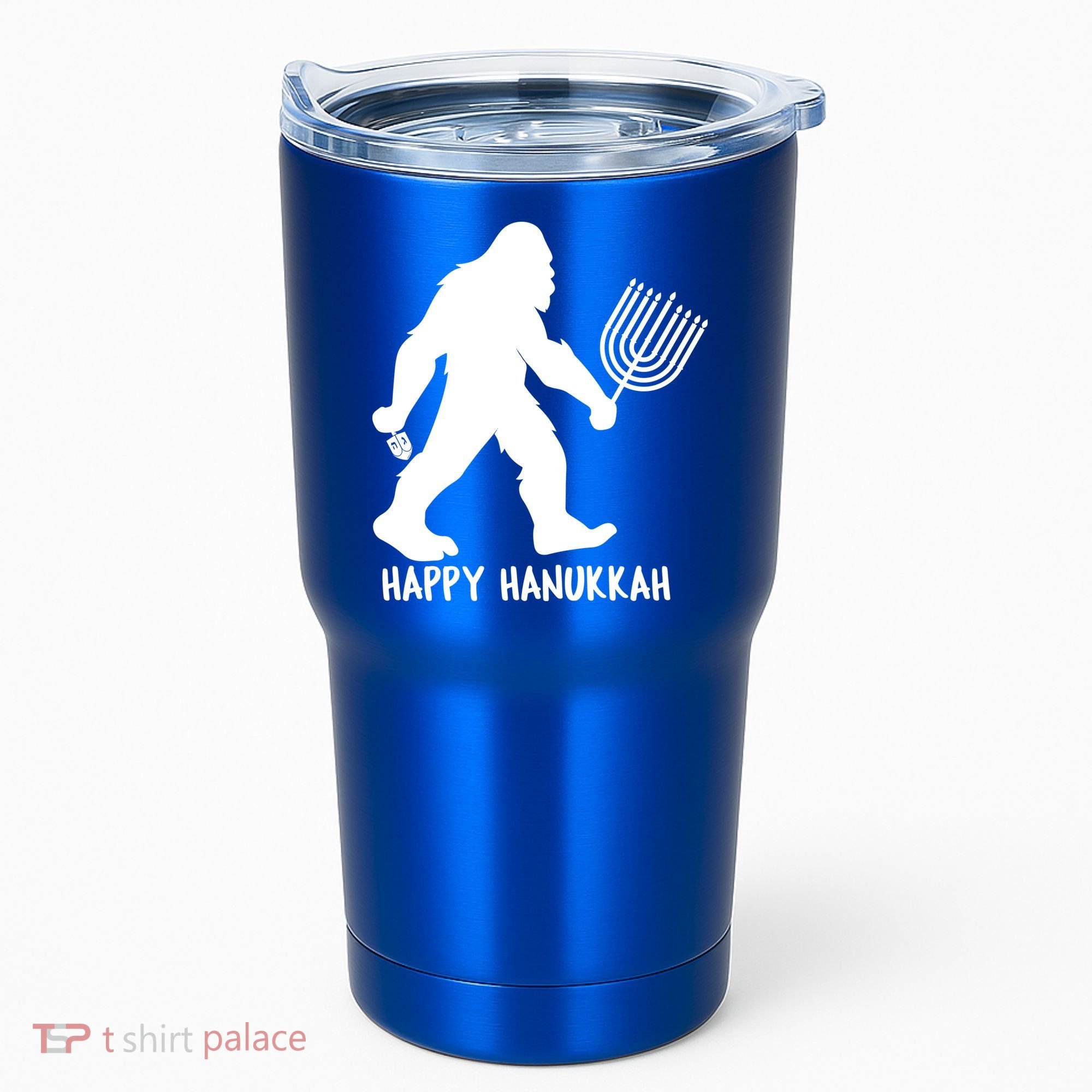 Happy Hanukkah Bigfoot Funny Gift Tumbler