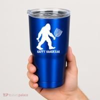 Happy Hanukkah Bigfoot Funny Gift Tumbler thumb 2