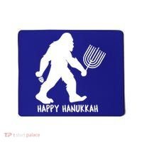 Happy Hanukkah Bigfoot Funny Gift Mousepad thumb 0