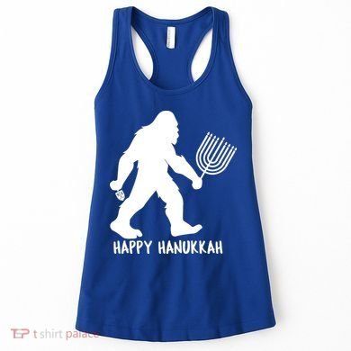 Happy Hanukkah Bigfoot Funny Gift Women's Tank Top