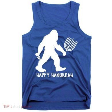 Happy Hanukkah Bigfoot Funny Gift Tank Top