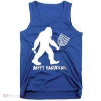 Happy Hanukkah Bigfoot Funny Gift Tank Top thumb 0