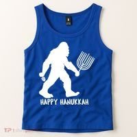 Happy Hanukkah Bigfoot Funny Gift Tank Top thumb 2
