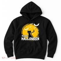 Happy Halloween Black Cat Spooky Hoodie thumb 0