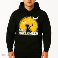 Happy Halloween Black Cat Spooky Hoodie thumb 2