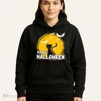 Happy Halloween Black Cat Spooky Hoodie thumb 5