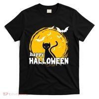 Happy Halloween Black Cat Spooky T-Shirt thumb 0