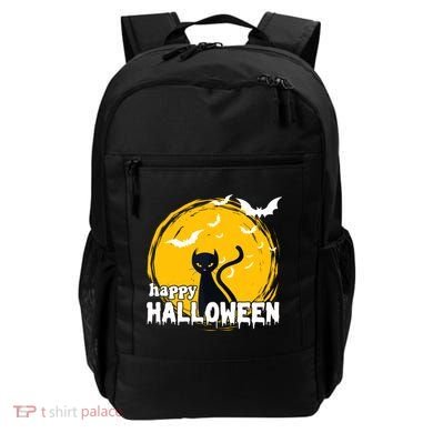 Happy Halloween Black Cat Spooky Backpack