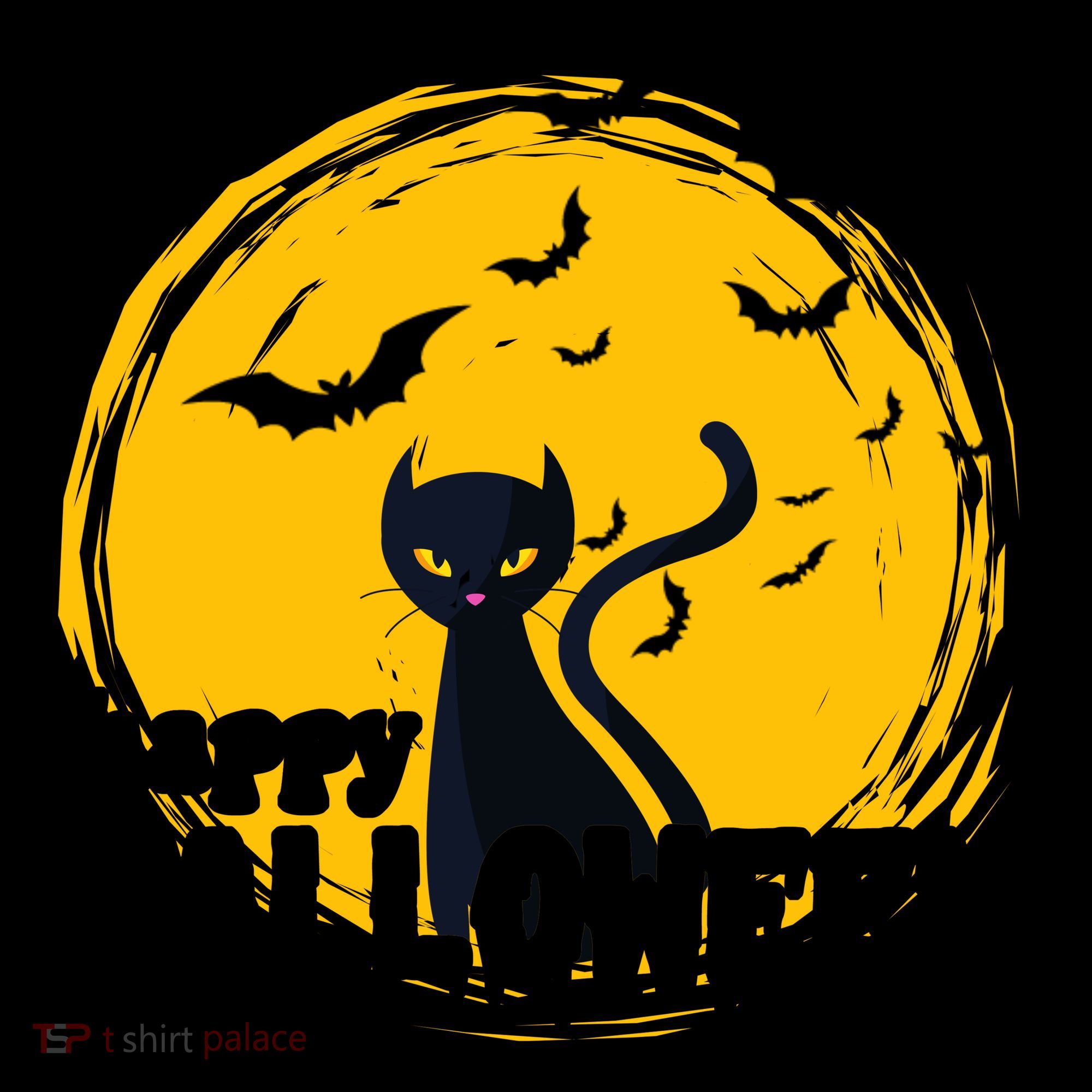 Happy Halloween Black Cat Spooky Coffee Mug