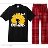 Happy Halloween Black Cat Spooky Pajama Set thumb 0