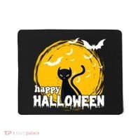 Happy Halloween Black Cat Spooky Mousepad thumb 0
