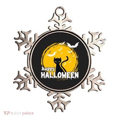 Happy Halloween Black Cat Spooky Ornament